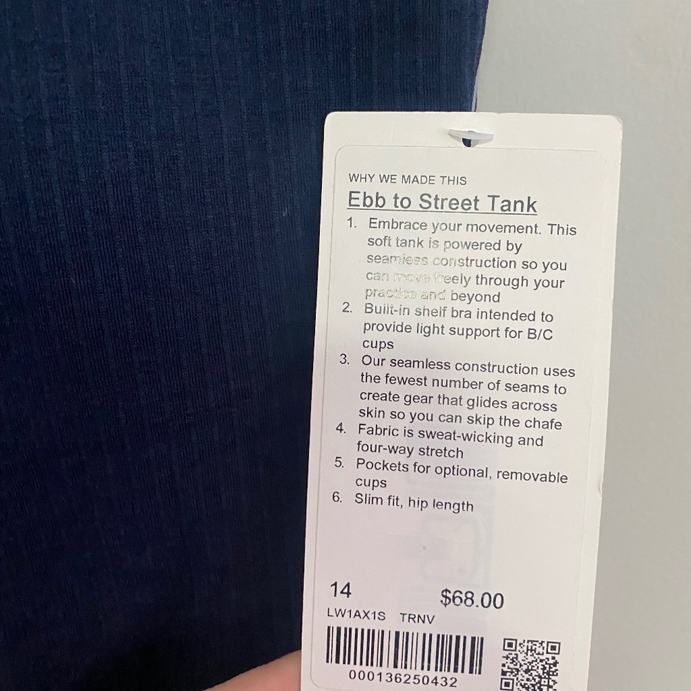 Lululemon Ebb to Street Tank